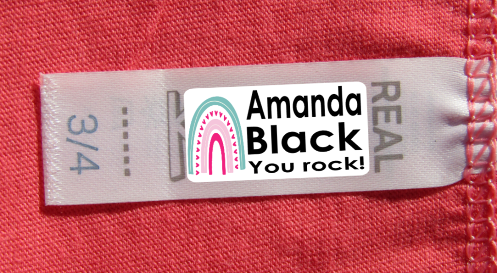 Stick on clothing MINIE size 2.2cm * 1.2cm