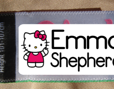 iron on name labels